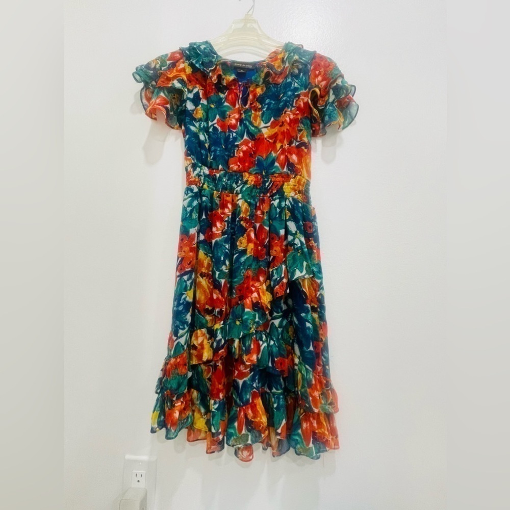 Flirty colorful summer dress